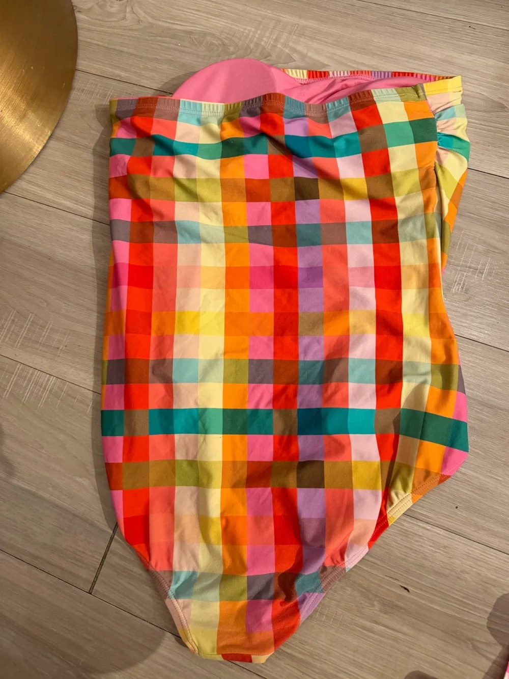 kate spade Multicolor Gingham One-Piece Swimsuit